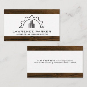 Logo Visitekaartje van houtsnippers