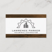 Logo | Visitekaartje van houtsnippers (Voorkant)