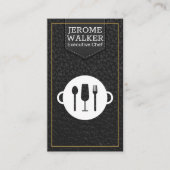 Logo | Visitekaartje van leder (Voorkant)