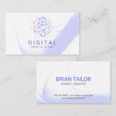 Logo-Visitekaartje voor digitaal netwerk Visitekaartje (Voorkant / Achterkant)