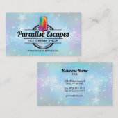  logo visitekaartjes van de ijslolly (Voorkant / Achterkant)