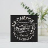 Logo  Vliegtuig Kaart (Staand voorkant)