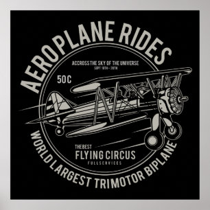 Logo  Vliegtuig Poster