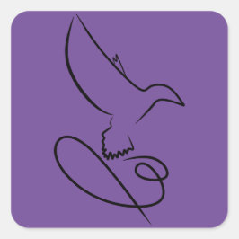 logo-vogel-ontwerp-valkvector vierkante sticker