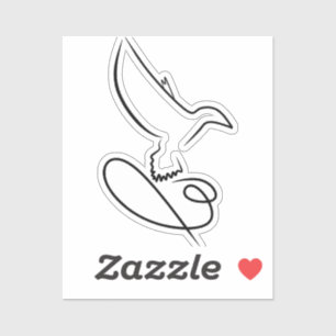 logo-vogelaanvalsvector sticker