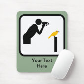 Logo  vogelstand/vogelwateren muismat (Met muis)