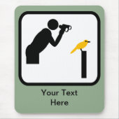 Logo  vogelstand/vogelwateren muismat (Voorkant)