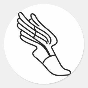 Logo volgen ronde sticker