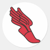 Logo volgen ronde sticker (Voorkant)