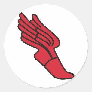 Logo volgen ronde sticker