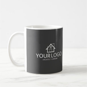 Logo voor architectenbedrijf startup bedrijf koffiemok