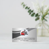 Logo voor automatische reparatie van de auto | Mec Visitekaartje (Staand voorkant)
