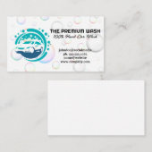 Logo voor autoreiniging | Zeepbellen Visitekaartje (Voorkant / Achterkant)