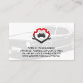 Logo voor Autoreparatie | Autodiensten Visitekaartje (Achterkant)