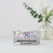 Logo voor Autoreparatie | Monteur Visitekaartje (Staand voorkant)