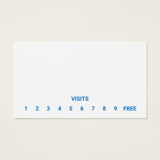 Logo voor Autowasstraat | Ponskaart Visitekaartje (Achterkant)