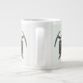 Logo voor avontuur, embleem met Grote Koffiekop (Achterkant)