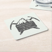  Logo voor avontuur, embleem met Kartonnen Onderzetters (Schuin)