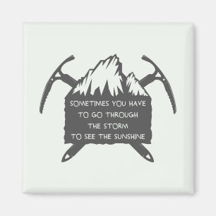 Logo voor avontuur, embleem met Magneet