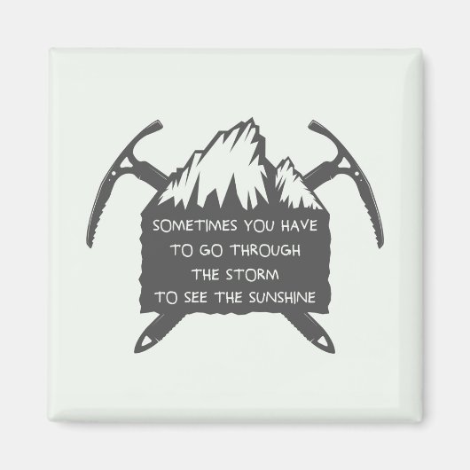 Logo voor avontuur, embleem met Magneet (Voorkant)