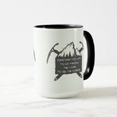 Logo voor avontuur, embleem met Mok (Voorkant rechts)