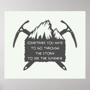  Logo voor avontuur, embleem met Poster