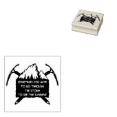  Logo voor avontuur, embleem met Rubberstempel (Gestempeld)