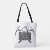  Logo voor avontuur, embleem met Tote Bag (Achterkant)