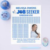 Logo voor banenzoekers, curriculum vitae Flyer (Enkel)