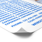 Logo voor banenzoekers, curriculum vitae poster (Hoek)