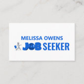 Logo voor banenzoekers, curriculum vitae visitekaartje (Voorkant)