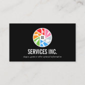 Logo voor basisreparatieservice visitekaartje (Voorkant)