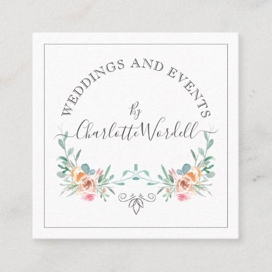 Logo voor bindingspanner vierkante visitekaartje (Voorkant)