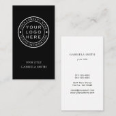 Logo voor Black and White Custom Company Visitekaartje (Voorkant / Achterkant)