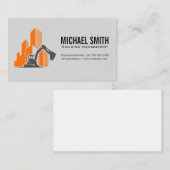 Logo voor bouwvoertuigen en gebouwen visitekaartje (Voorkant / Achterkant)