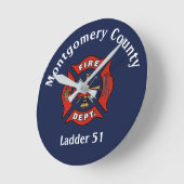 Logo voor brandweer  ronde klok (Hoek)