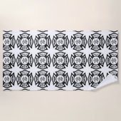 Logo voor brandweerverlichting strandlaken (Voorkant)