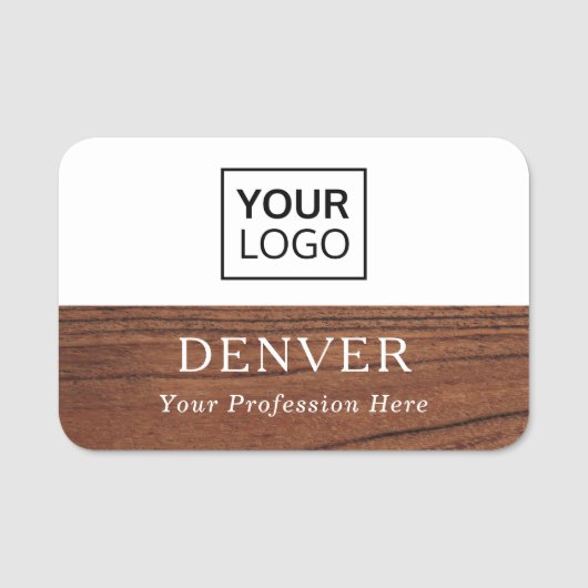 Logo voor bruin hout naamplaatje (Voorkant)