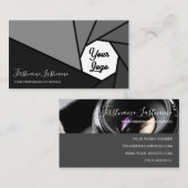 Logo voor camera-apertuur fotografen visitekaartje (Voorkant / Achterkant)