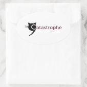 Logo voor catastrofes ovale sticker (Tas)