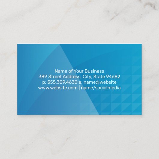 Logo voor commerciële ramen wassen visitekaartje (Achterkant)