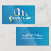 Logo voor commerciële ramen wassen visitekaartje (Voorkant / Achterkant)