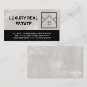 Logo voor commerciële residentiële gebouwen visitekaartje (Voorkant / Achterkant)