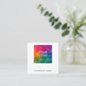 Logo voor Customer Modern Elegant Professional Com Vierkante Visitekaartje (Staand voorkant)