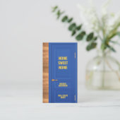 Logo voor de agent van onroerend goed visitekaartje (Staand voorkant)