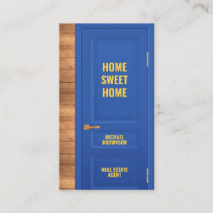 Logo voor de agent van onroerend goed visitekaartje