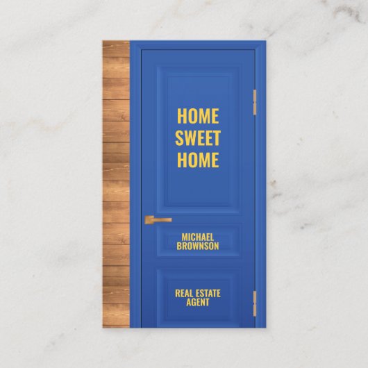 Logo voor de agent van onroerend goed visitekaartje (Voorkant)