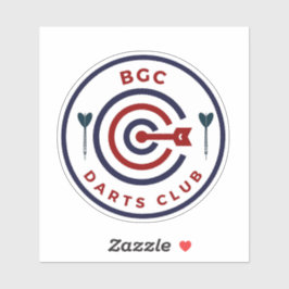 Logo voor de BGC (Bonafacio Global City) Dart Club Sticker