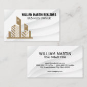 Logo voor de bouw van onroerend goed visitekaartje (Voorkant / Achterkant)