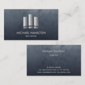 Logo voor de bouw van onroerend goed visitekaartje (Voorkant / Achterkant)